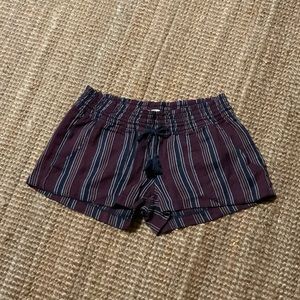 Roxy front-tie linen shorts NWOT